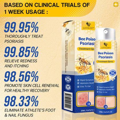 ❤️LOVILDS™ PsoriaHeal Bee poison Psoriasis Treatment Spray pro (Suitable for all skin conditions)