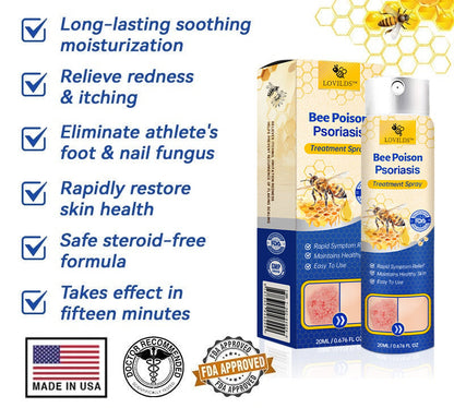 ❤️LOVILDS™ PsoriaHeal Bee poison Psoriasis Treatment Spray pro (Suitable for all skin conditions)