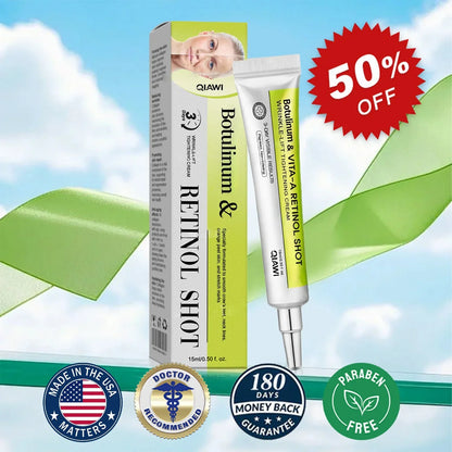 Final 3 Hours: 70%OFF🔥 QIAWI™ Botulinum & Vita-A Retinol Shot Wrinkle-Lift Tightening cream✨