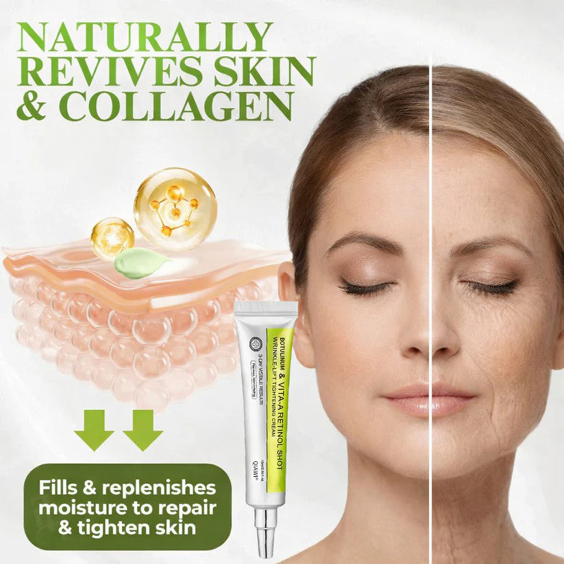 Final 3 Hours: 70%OFF🔥 QIAWI™ Botulinum & Vita-A Retinol Shot Wrinkle-Lift Tightening cream✨