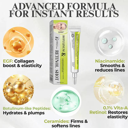 Final 3 Hours: 70%OFF🔥 QIAWI™ Botulinum & Vita-A Retinol Shot Wrinkle-Lift Tightening cream✨