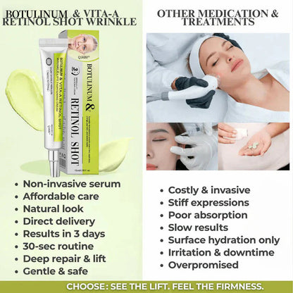 Final 3 Hours: 70%OFF🔥 QIAWI™ Botulinum & Vita-A Retinol Shot Wrinkle-Lift Tightening cream✨